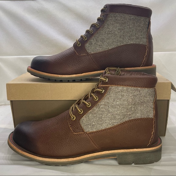 Olukai Waterproof Boots Brown leather Men’s Size 8 - Picture 4 of 12